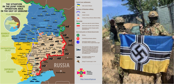 ▲우크라이나 내무성 산하 내셔널 가드(주방위군)이 주로 '네오나치'로 분류되는 군대들이다.