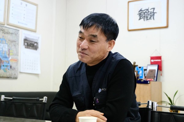 ▲ “노동자 직접정치 전면화의 불씨가 되겠다”는 윤장혁 위원장 ⓒ김준 기자