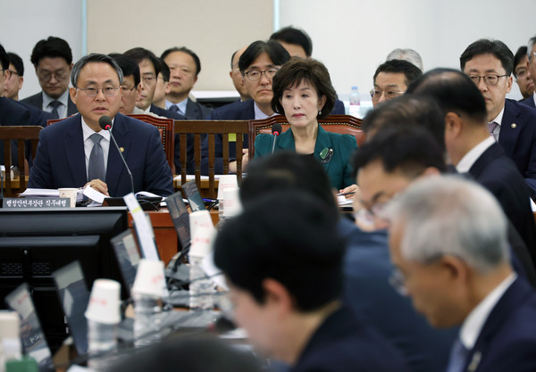 24일 서울 여의도 국회에서 열린 제424회 국회(임시회) 행정안전위원회 제1차 전체회의에서 고기동 행정안전부 장관 직무대행이 의원 질의에 답하고 있다. ⓒ 뉴시스